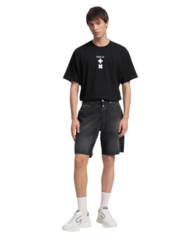 Replay 9zero1 replay x martin garrix straight fit kratke jeans hlače mmg9zy 804 770