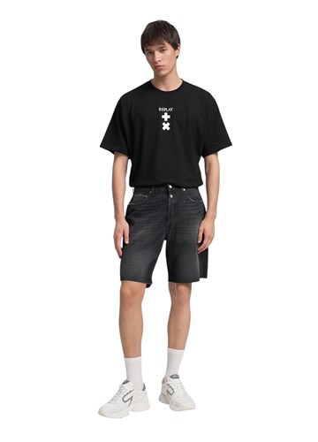 Replay 9ZERO1 REPLAY X MARTIN GARRIX STRAIGHT FIT KRATKE JEANS HLAČE MMG9ZY 804 770 - 1