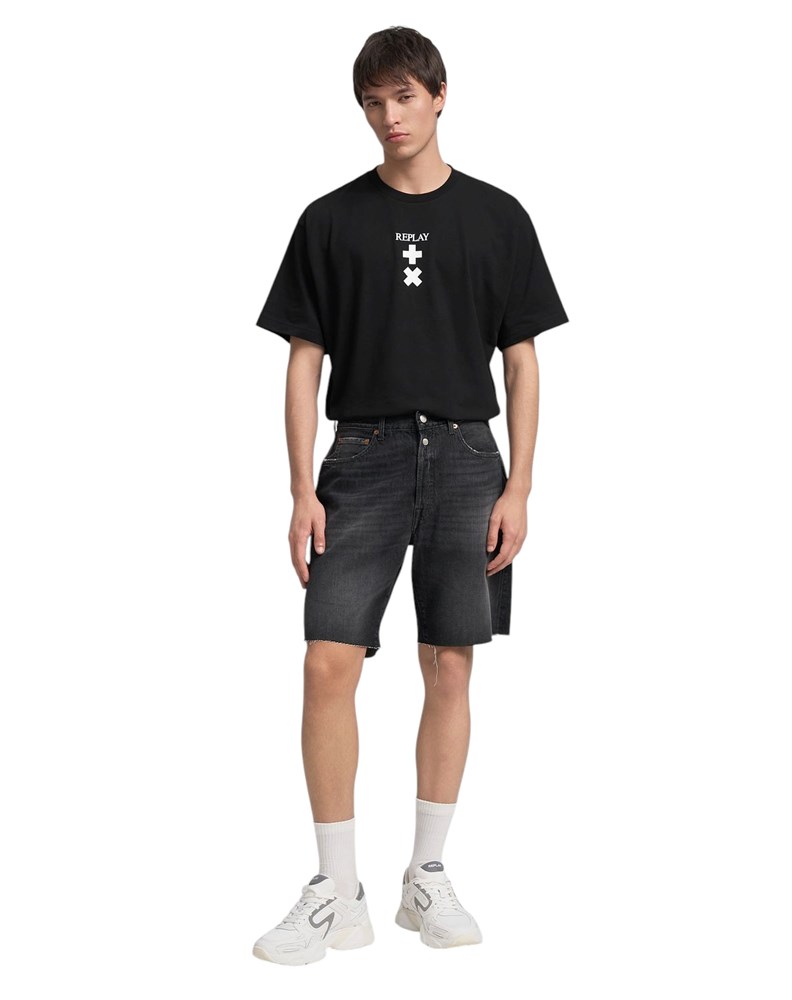 Replay 9ZERO1 REPLAY X MARTIN GARRIX STRAIGHT FIT KRATKE JEANS HLAČE MMG9ZY 804 770 - 1