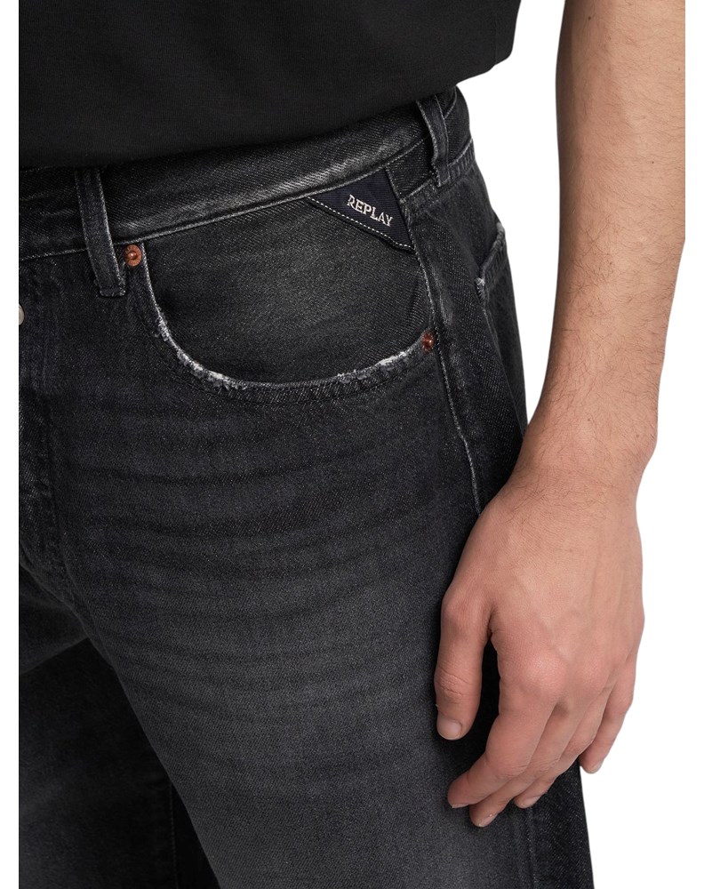 Replay 9ZERO1 REPLAY X MARTIN GARRIX STRAIGHT FIT KRATKE JEANS HLAČE MMG9ZY 804 770 - 5
