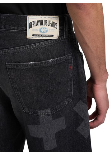 Replay 9ZERO1 REPLAY X MARTIN GARRIX STRAIGHT FIT KRATKE JEANS HLAČE MMG9ZY 804 770 - 6