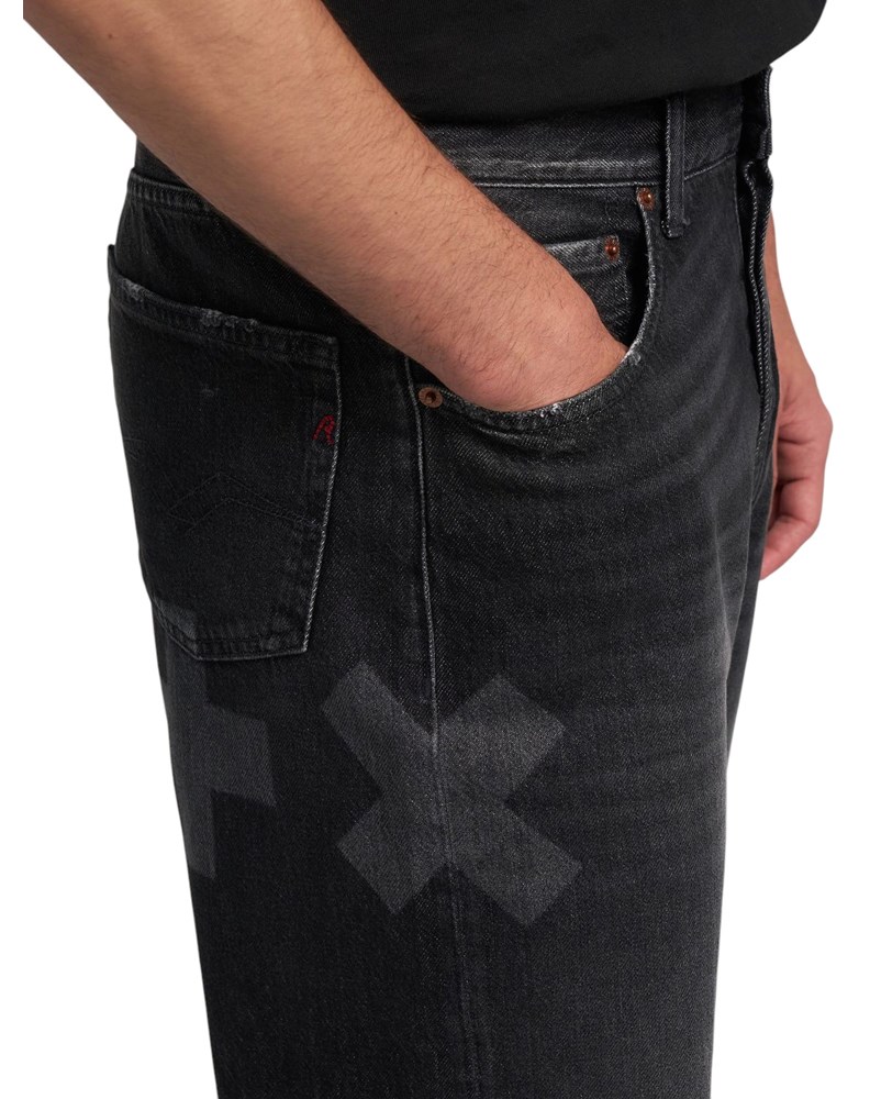 Replay 9ZERO1 REPLAY X MARTIN GARRIX STRAIGHT FIT KRATKE JEANS HLAČE MMG9ZY 804 770 - 7