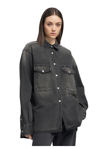 Replay 9ZERO1 CRNA DENIM KOŠULJA W2Z1   906 91C - 2