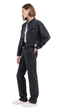 9ZERO1 RELAXED CRNA TRAPER JAKNA - 4
