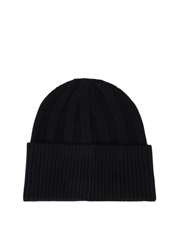 Replay CRNA REBRASTA BEANIE KAPA S LOGOTIP ETIKETOM - 2