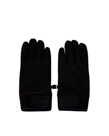 Replay crne neoprenske rukavice s logotip natpisom