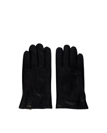 Replay kožne rukavice s mini logotip etiketom