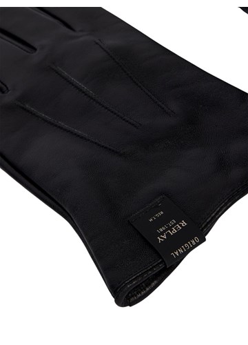 Replay KOŽNE RUKAVICE S MINI LOGOTIP ETIKETOM  - 3