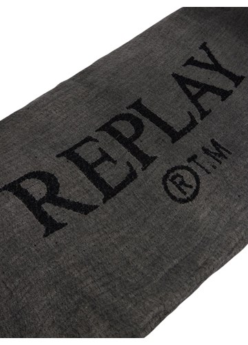 Replay ŠAL S NATPISOM I RESICAMA U ISPRANO CRNOJ BOJI  - 3