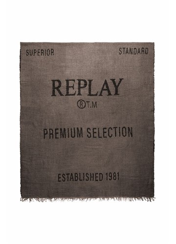 Replay ŠAL S NATPISOM I RESICAMA U SMEĐOJ BOJI - 2