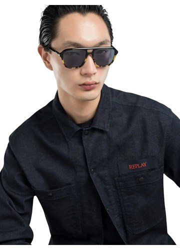 Replay HAVANA BLACK UNISEX NAOČALE S PRAVOKUTNIM OKVIROM - 3