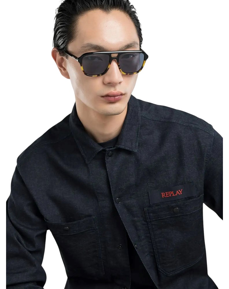 Replay HAVANA BLACK UNISEX NAOČALE S PRAVOKUTNIM OKVIROM - 3
