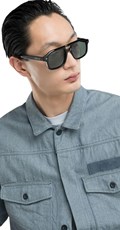 UNISEX ACETATE SUNČANE NAOČALE U CRNOJ BOJI  - 3