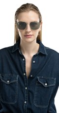 UNISEX METALNE SUNČANE NAOČALE U ZLATNOJ BOJI  - 4