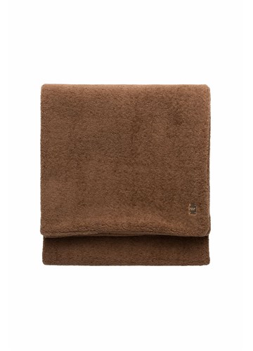 Replay SMEĐI ŠAL OD UMJETNOG KRZNA S MINI LOGOTIP PLOČICOM - 2