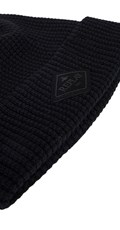 CRNA VUNENA BEANIE KAPA S KARIRANIM UZORKOM I ARCHIVE LOGOTIPOM - 3