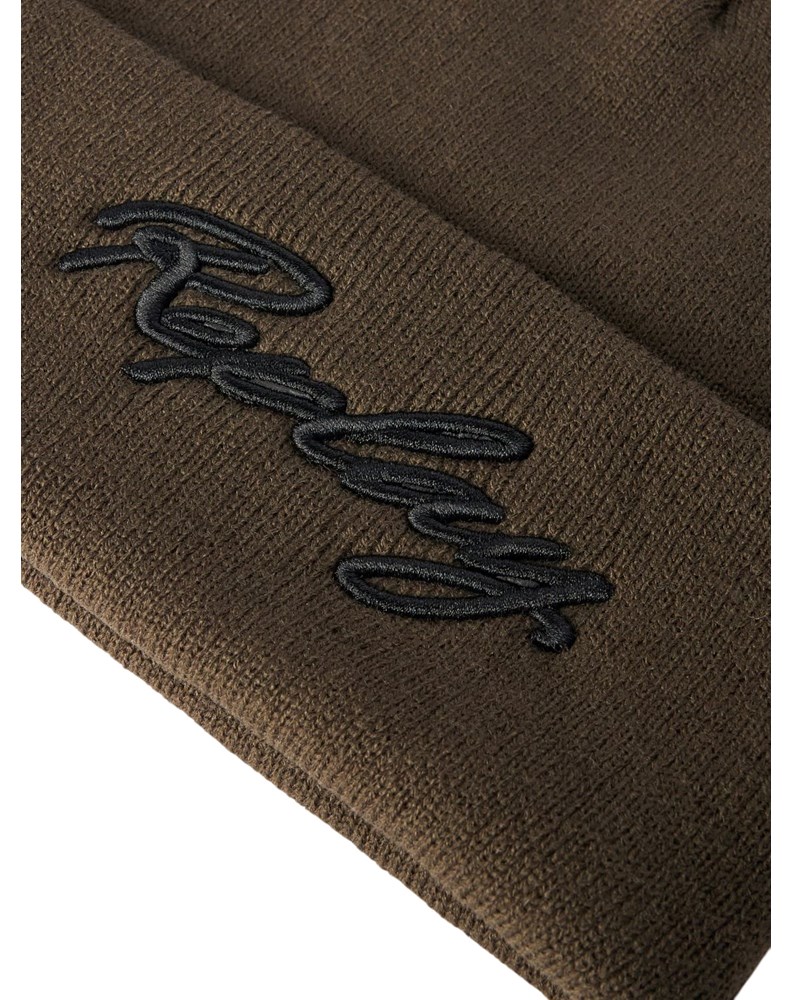 Replay ZELENA UNISEX PLETENA KAPA S IZVEZENIM LOGOTIPOM NA RUBU - 3