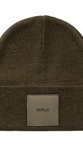 ZELENA UNISEX PLETENA KAPA S ISTOBOJNOM LOGOTIP ZAKRPOM - 1