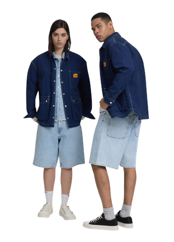 Replay AGENDER REPLAY INC. LOOSE-FIT COLEMAN KRATKE HLAČE - 1 Replay AGENDER REPLAY INC. LOOSE-FIT COLEMAN KRATKE HLAČE - 1