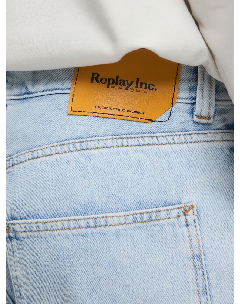 Replay AGENDER REPLAY INC. LOOSE-FIT COLEMAN KRATKE HLAČE - 13