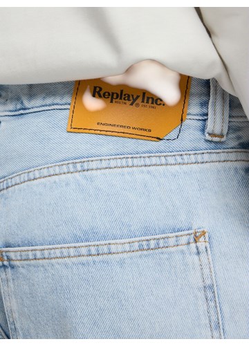Replay AGENDER REPLAY INC. LOOSE-FIT COLEMAN KRATKE HLAČE - 6