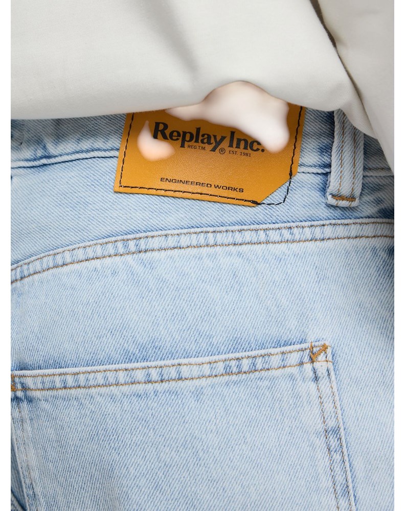 Replay AGENDER REPLAY INC. LOOSE-FIT COLEMAN KRATKE HLAČE - 11