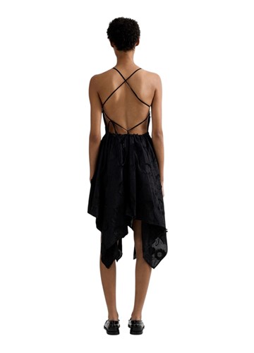 Replay ASIMETRIČNA CRNA HALJINA UKRAŠENA CVIJEĆEM - 2