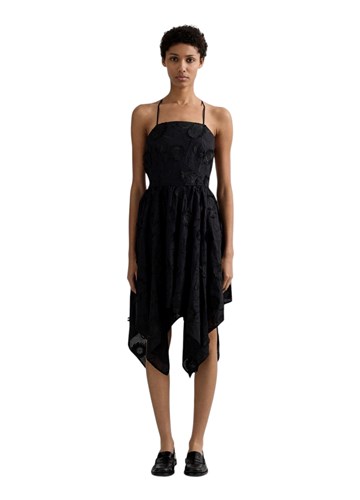 Replay ASIMETRIČNA CRNA HALJINA UKRAŠENA CVIJEĆEM - 3