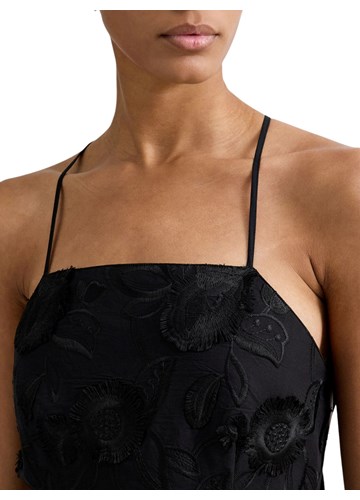 Replay ASIMETRIČNA CRNA HALJINA UKRAŠENA CVIJEĆEM - 5