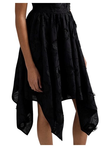 Replay ASIMETRIČNA CRNA HALJINA UKRAŠENA CVIJEĆEM - 6