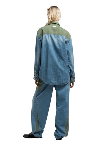 Replay ATELIER DENIM KOŠULJA S UMETCIMA - 5