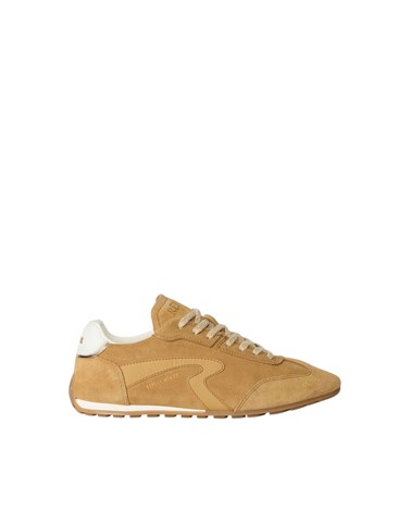 Replay backward w tonal tenisice od bež brušene kože