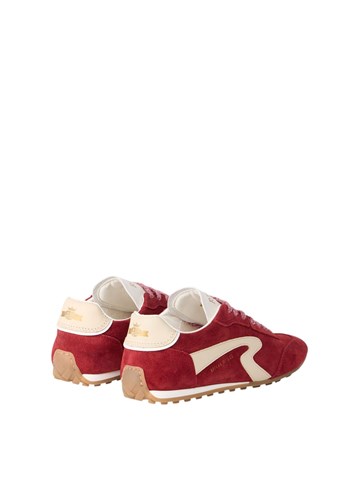 Replay BACKWARD W TONAL TENISICE OD CRVENE BRUŠENE KOŽE - 3