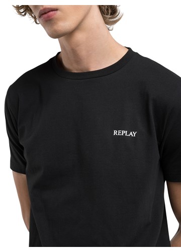 Replay BASIC CRNA MAJICA S MINI REPLAY NATPISOM - 4
