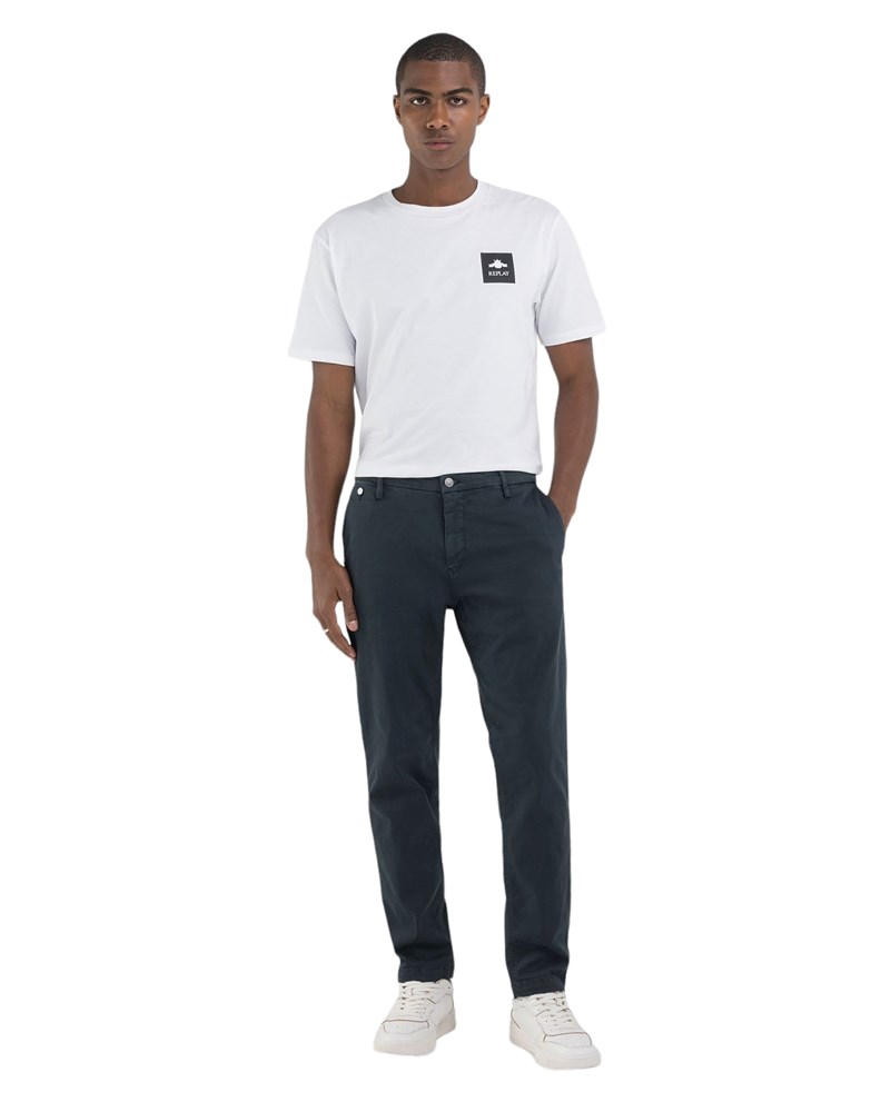 Replay BENNI HYPERFLEX REGULAR FIT CHINO HLAČE U PETROL PLAVOJ BOJI M9722E 8366197 - 1