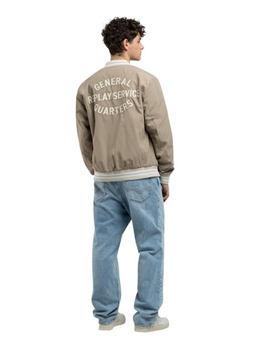 Replay BEŽ KOLEDŽ BOMBER JAKNA - 4 Replay BEŽ KOLEDŽ BOMBER JAKNA - 4