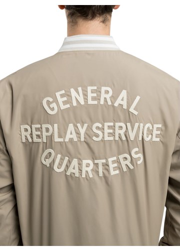 Replay BEŽ KOLEDŽ BOMBER JAKNA - 7 Replay BEŽ KOLEDŽ BOMBER JAKNA - 7