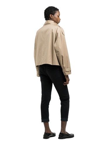 Replay BEŽ KRATKA JAKNA S MAXI DŽEPOVIMA - 3