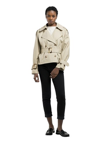 Replay BEŽ KRATKI BALONER OPUŠTENOG KROJA - 1