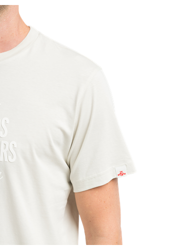 Replay BEŽ MAJICA OD ORGANSKOG PAMUKA S MAXI PRINTOM NA PRSIMA - 4