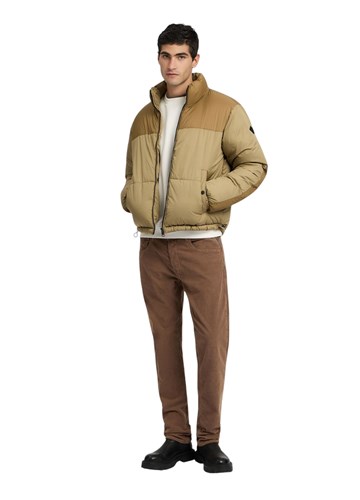 Replay BEŽ PODSTAVLJENA JAKNA S VISOKIM OVRATNIKOM - 1