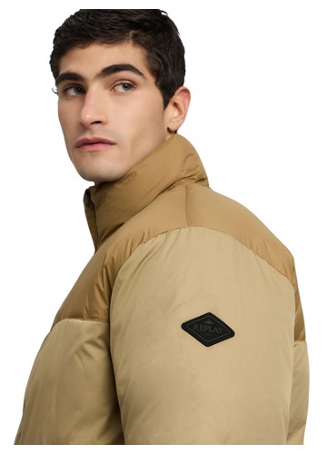 Replay BEŽ PODSTAVLJENA JAKNA S VISOKIM OVRATNIKOM - 7