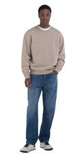 BEŽ EARTH MADE SWEATSHIRT S MINI NATPISOM - 1