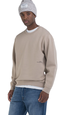 BEŽ EARTH MADE SWEATSHIRT S MINI NATPISOM - 2