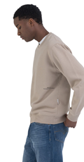 BEŽ EARTH MADE SWEATSHIRT S MINI NATPISOM - 5