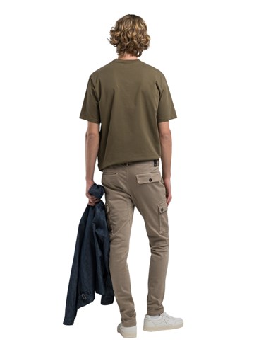 Replay BEŽ JAAN SLIM FIT CARGO JEANS M9649E 8366197 - 5