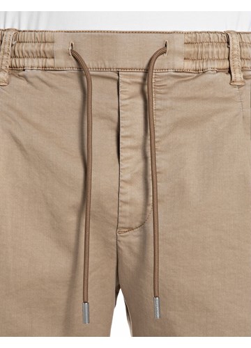 Replay BEŽ COMFORT FIT CHINO HLAČE OD PAMUKA S VEZICAMA - 4