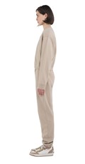 BEŽ CROPPED SWEATSHIRT OD ORGANSKOG PAMUKA - 2