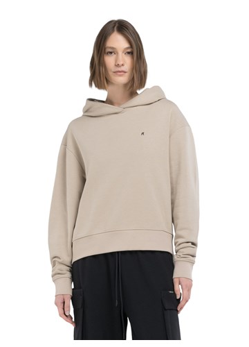 Replay BEŽ HOODIE U OVERSIZED KROJU S MINI REPLAY LOGOTIPOM - 3