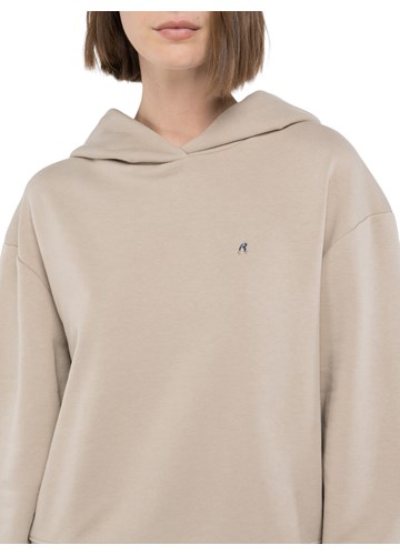 Replay BEŽ HOODIE U OVERSIZED KROJU S MINI REPLAY LOGOTIPOM - 4